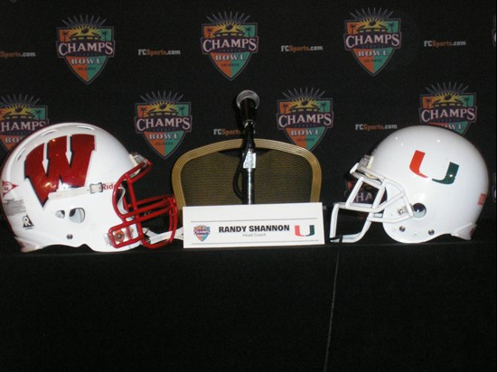 Monday's Champs Sports Bowl Press Conference at the Marriott World Center Resort.