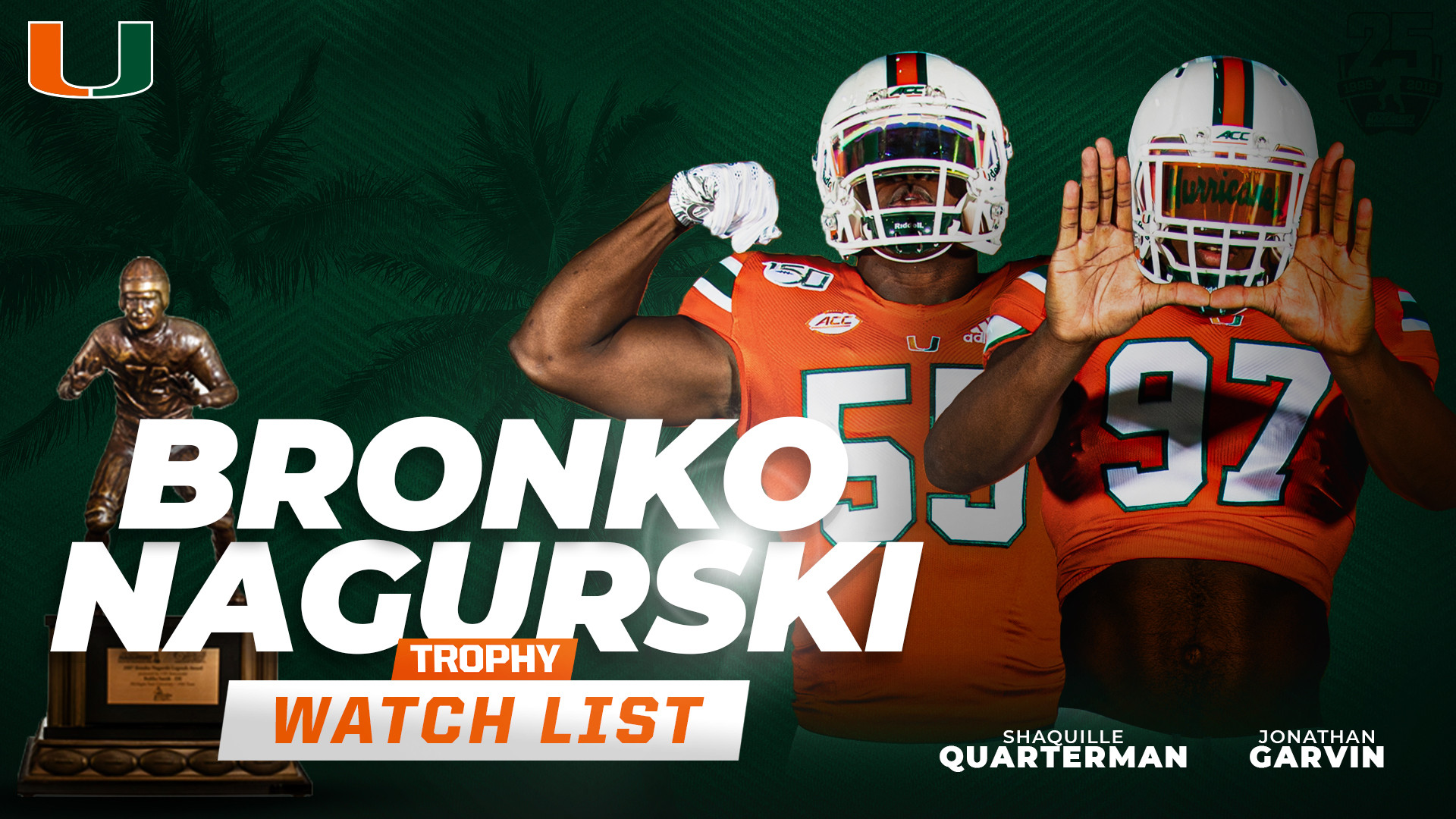 Garvin, Quarterman Picked for Nagurski Watch List