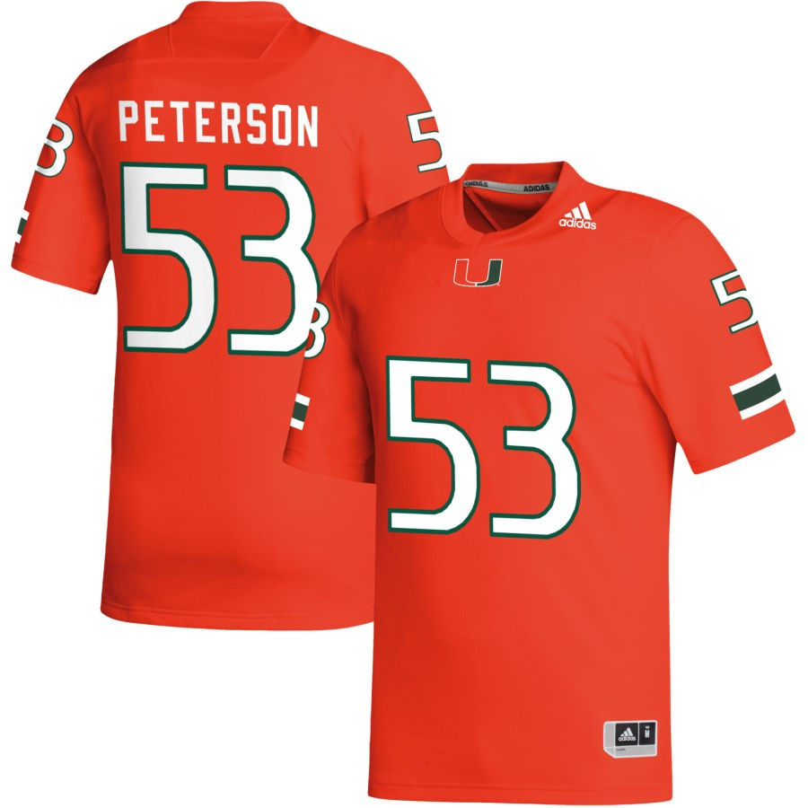 Men's adidas Orange Miami Hurricanes NIL Replica Football Jersey