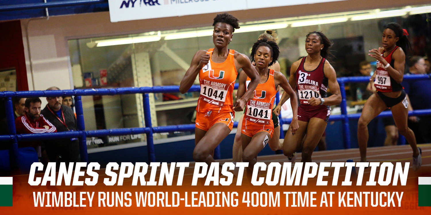 Canes Sprint Past Competition at Kentucky