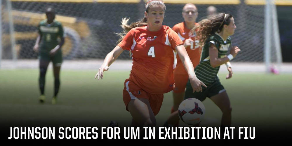 McGovern Assists Johnson's Goal in Exhibition
