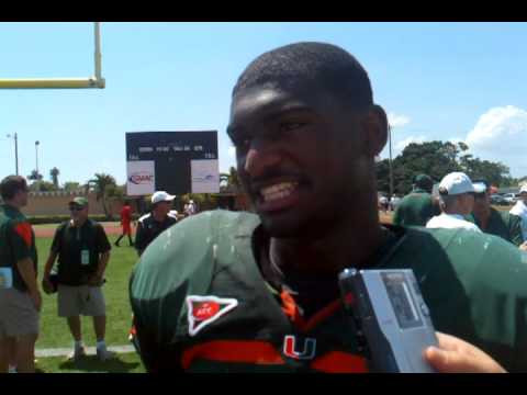 James Gaines Post Scrimmage at Traz Powell