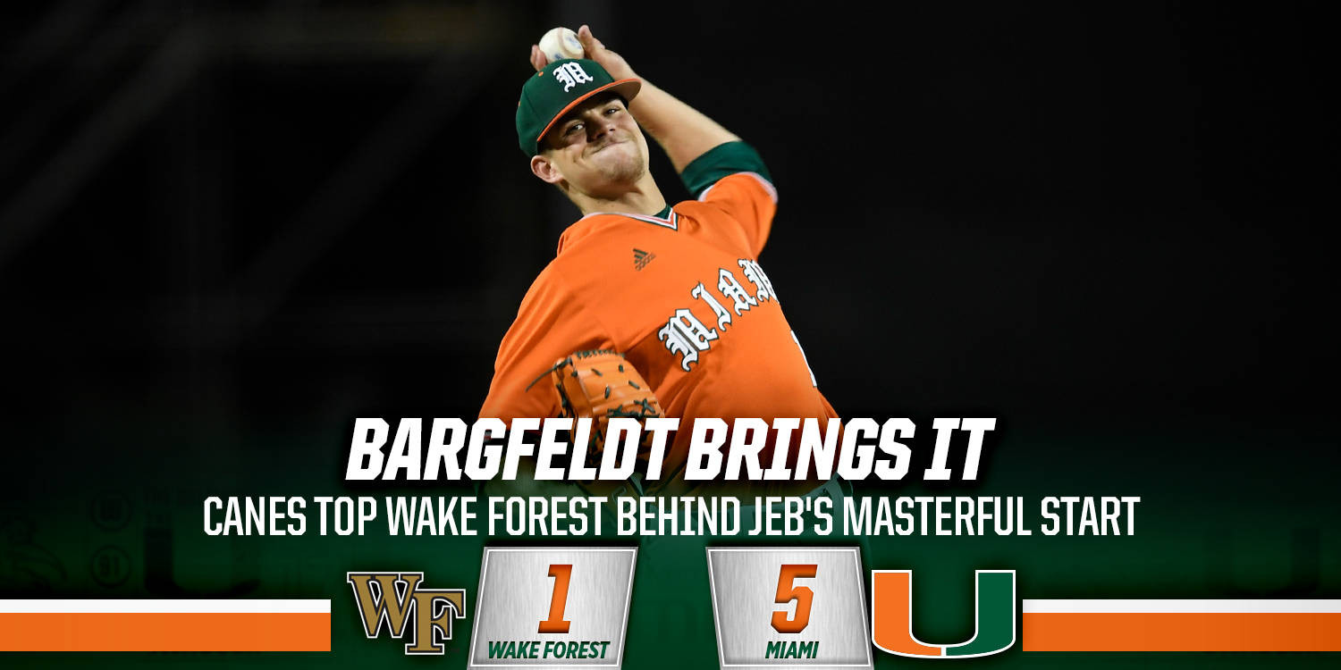 Bargfeldt Dazzles in 5-1 Win Over Wake Forest