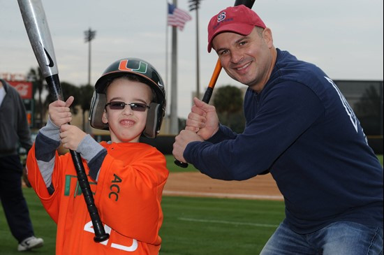 The University of Miami Baseball Team hosted FanFest/Alumni Day at Alex Rodriguez Park on February 12, 2011.  Photos by Steven Murphy/SPN