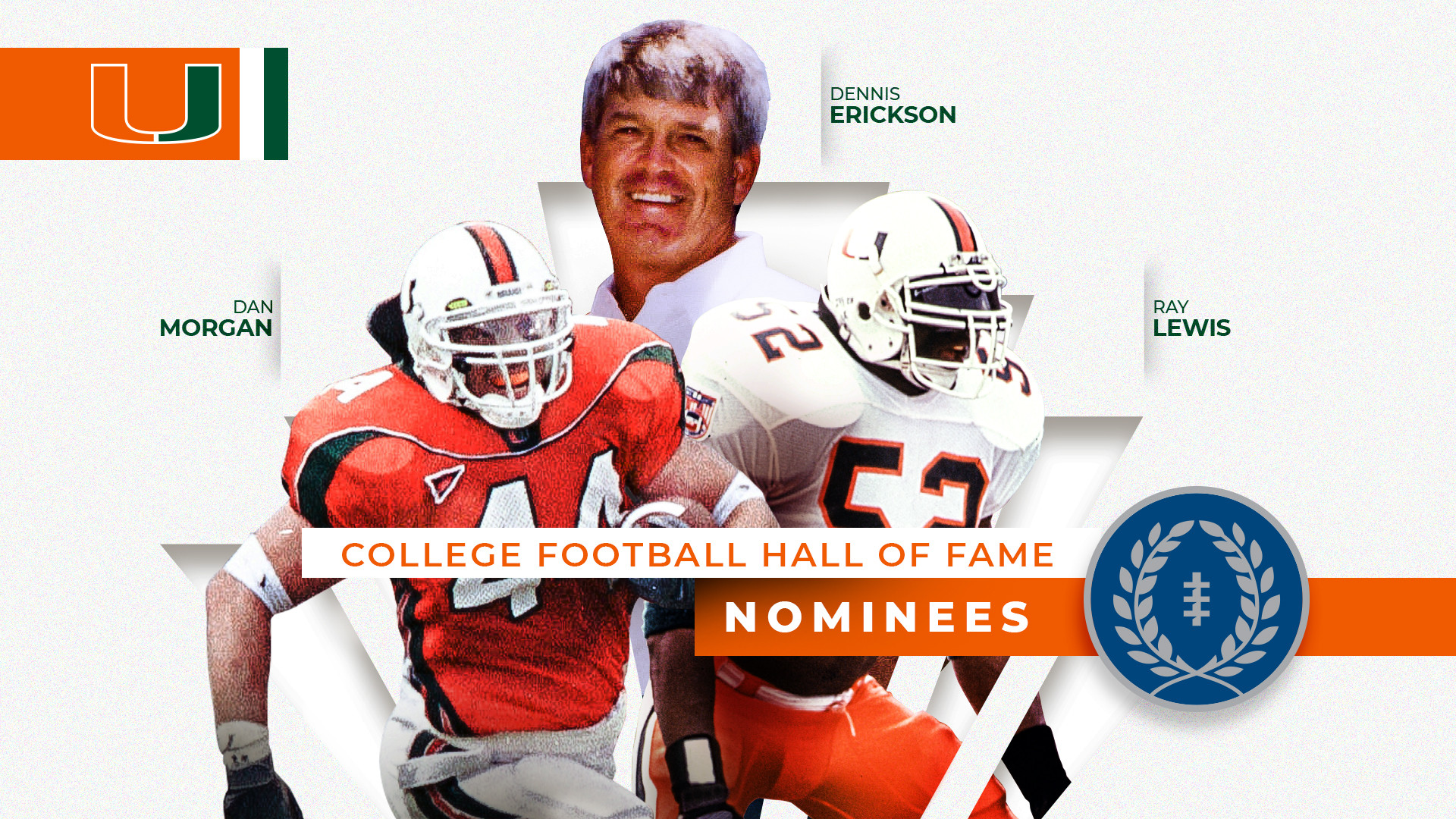 Three Canes on College Football Hall of Fame Ballot