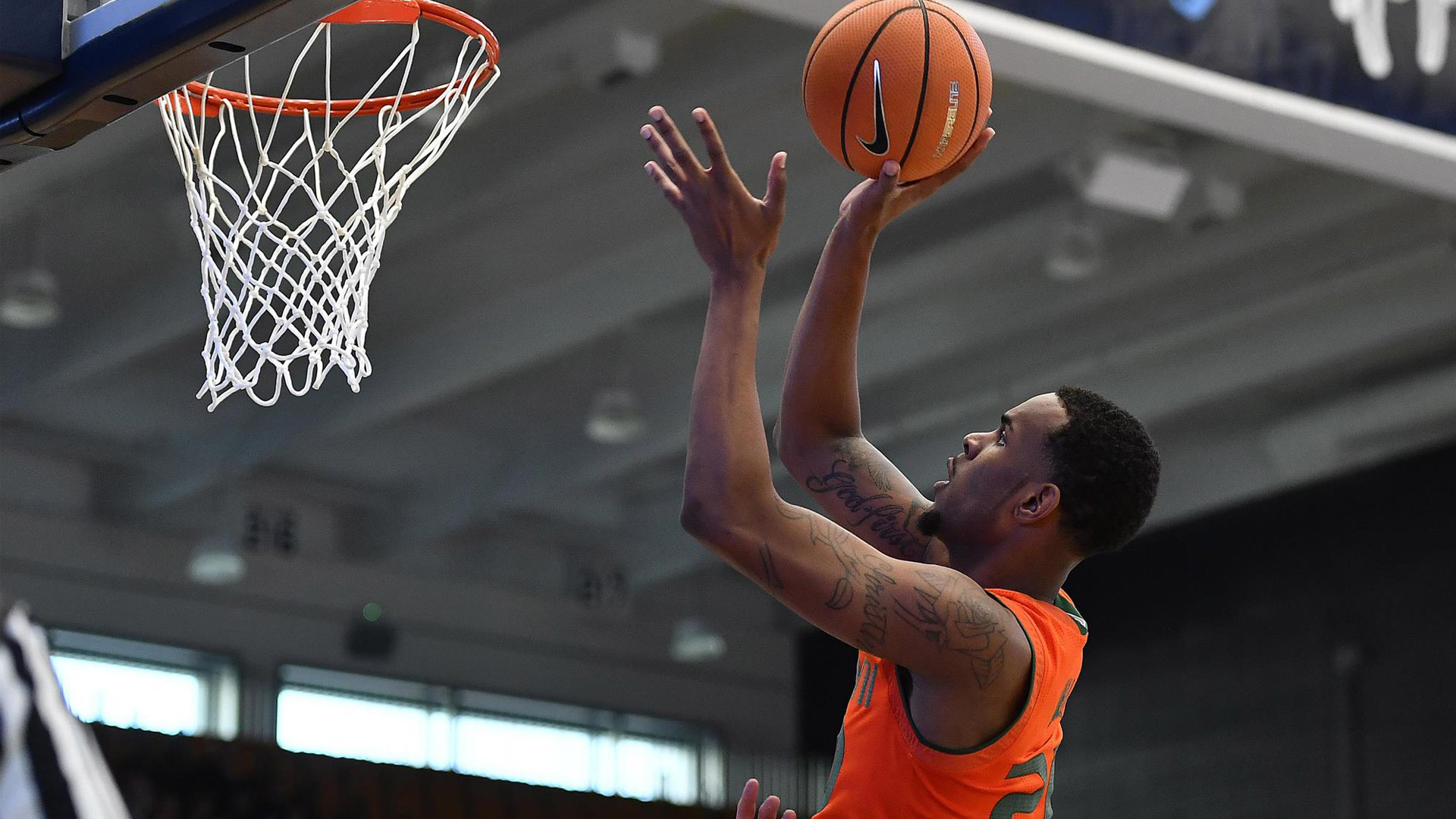 No. 6/8 Canes Stay Undefeated, Beat GW 59-50