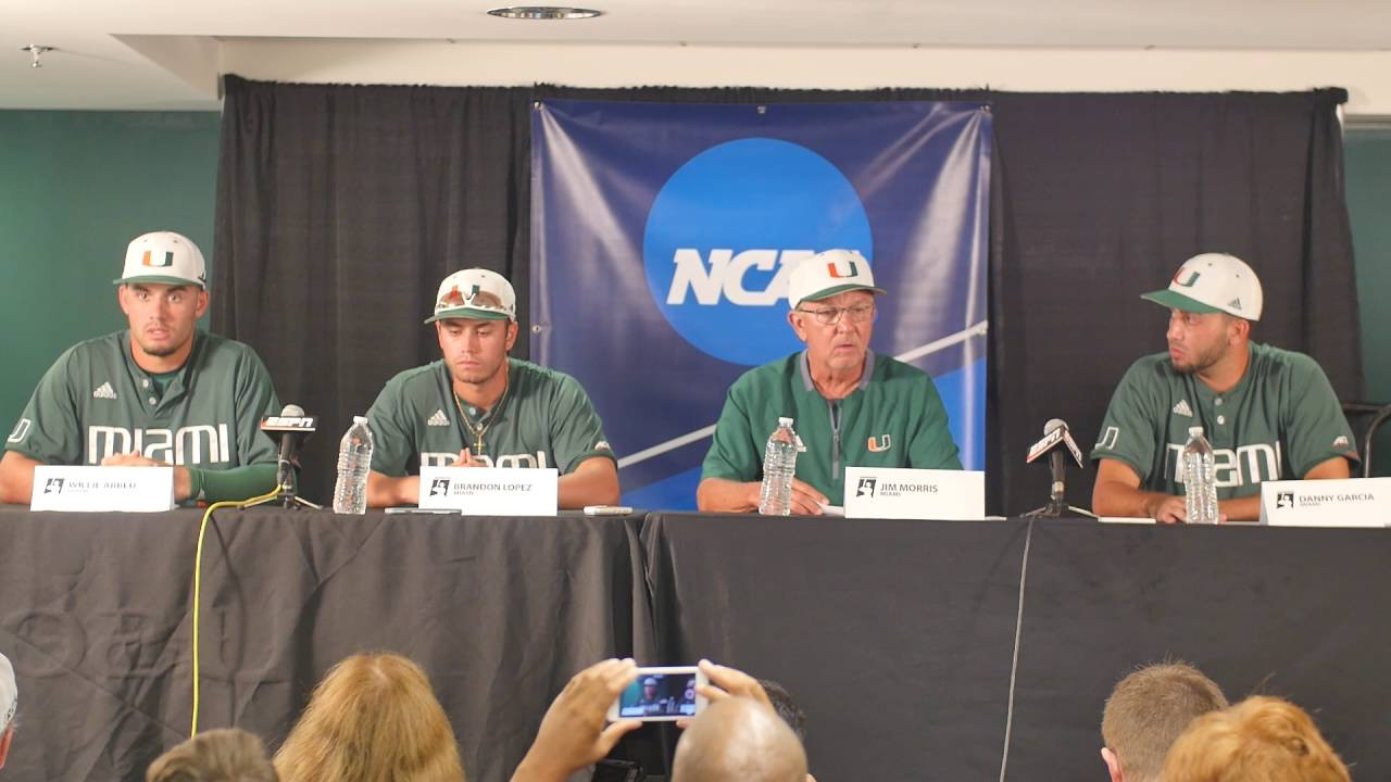 Game Two, Super Regional Postgame Interview | Canes Baseball | 7.11.16