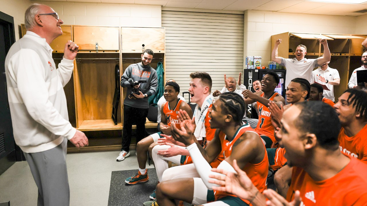 Larrañaga Sets Miami Record in 81-70 Win at BC