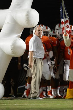 The University of Miami Hurricanes open their season against the Florida Atlantic University Owls at Sun Life Stadium on August 30, 2013.  Photo by...