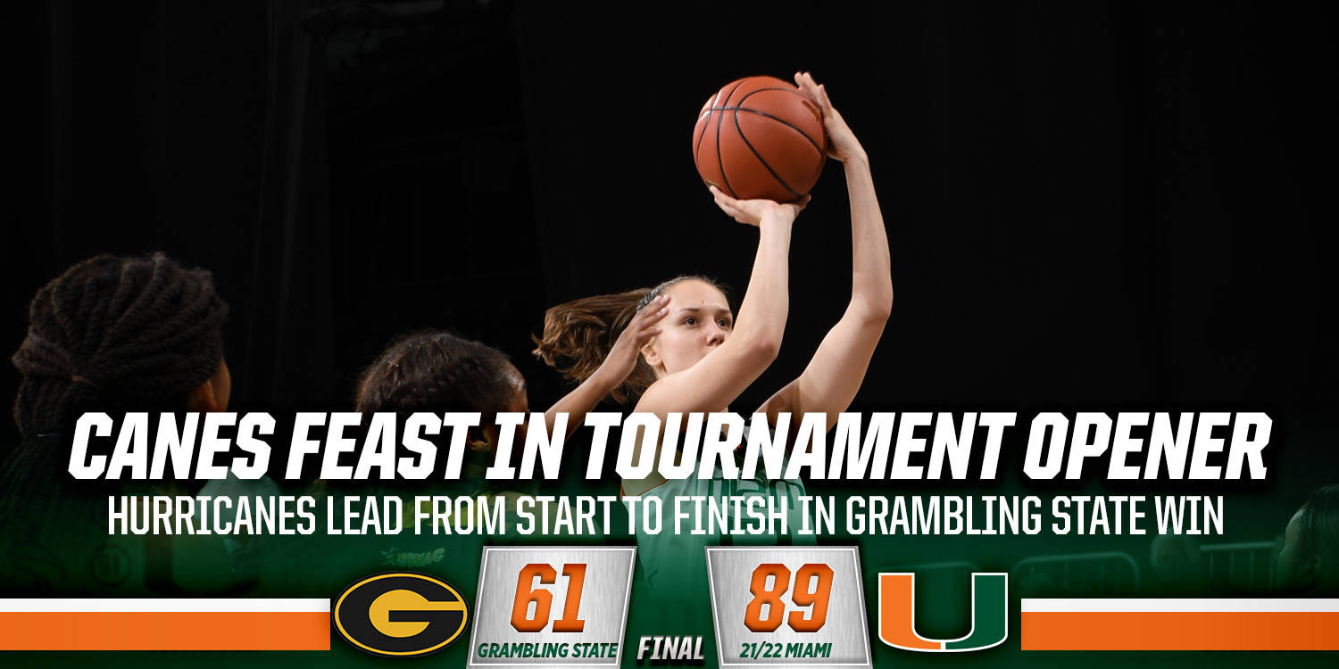 @CanesWBB Tops Grambling State, 89-61