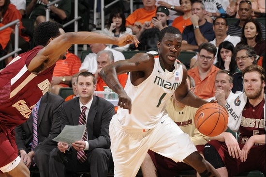 2012 Miami Hurricanes Men's Basketball vs Boston College