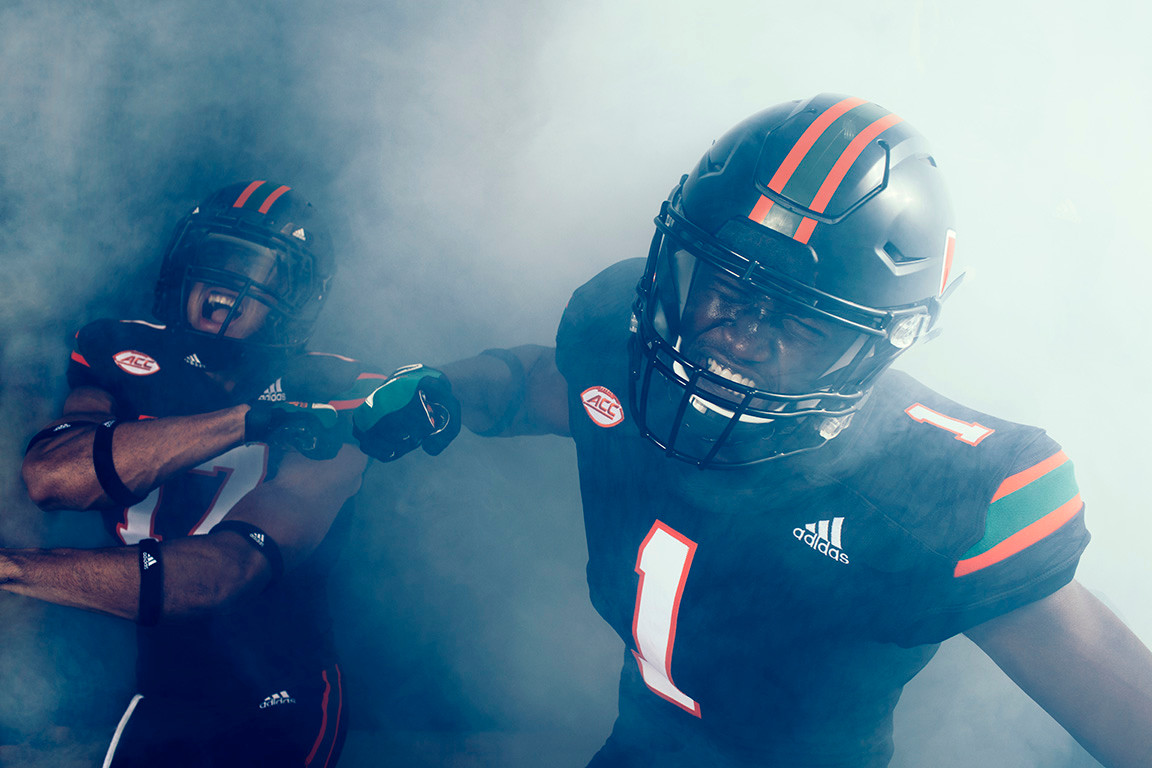 Miami & adidas Unveil Alternate Football Uniforms