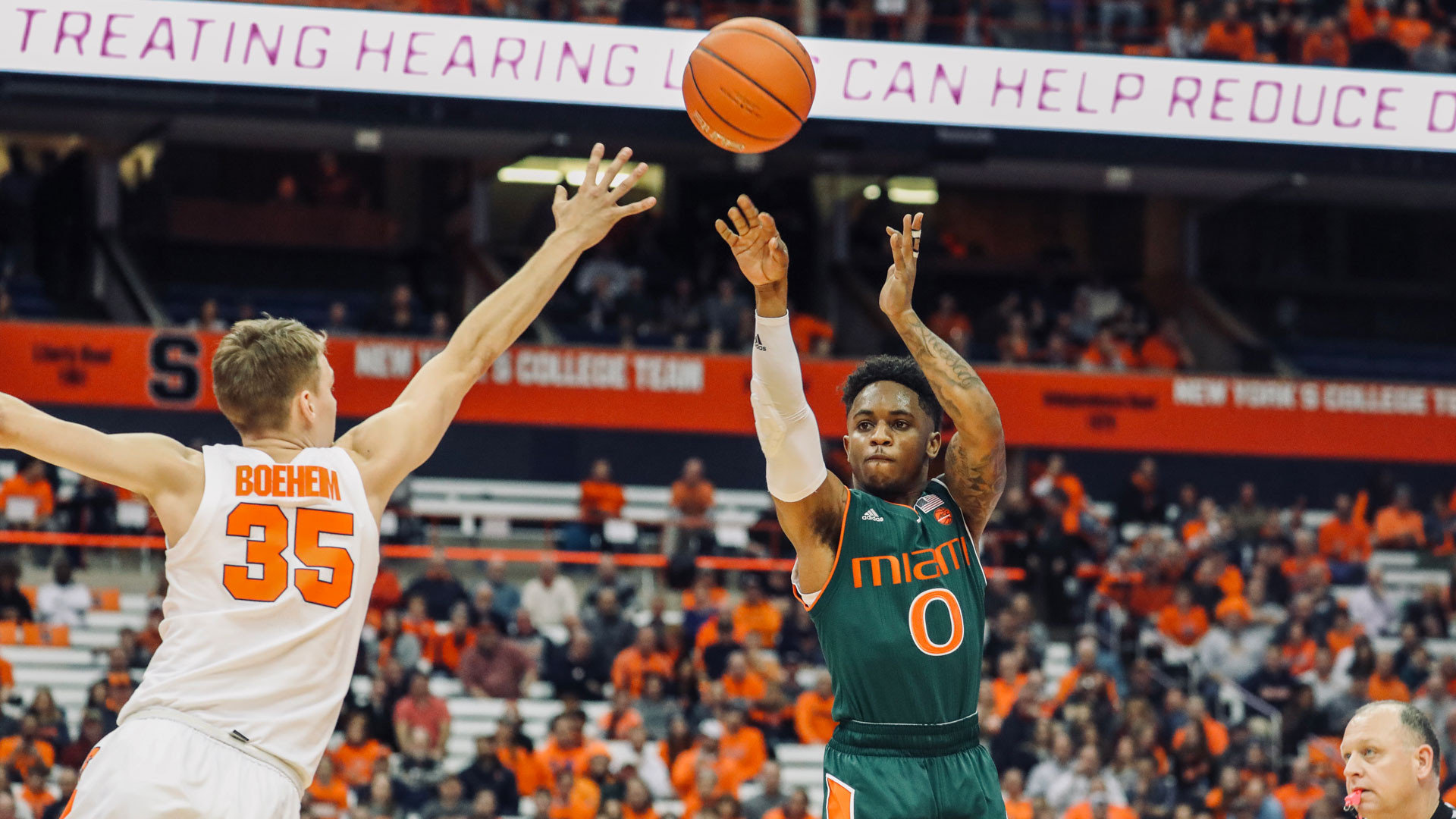 Canes Fall to Syracuse, 73-53