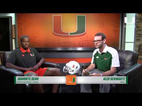 One on One with Jhavonte Dean | Canes Football | 8.14.17