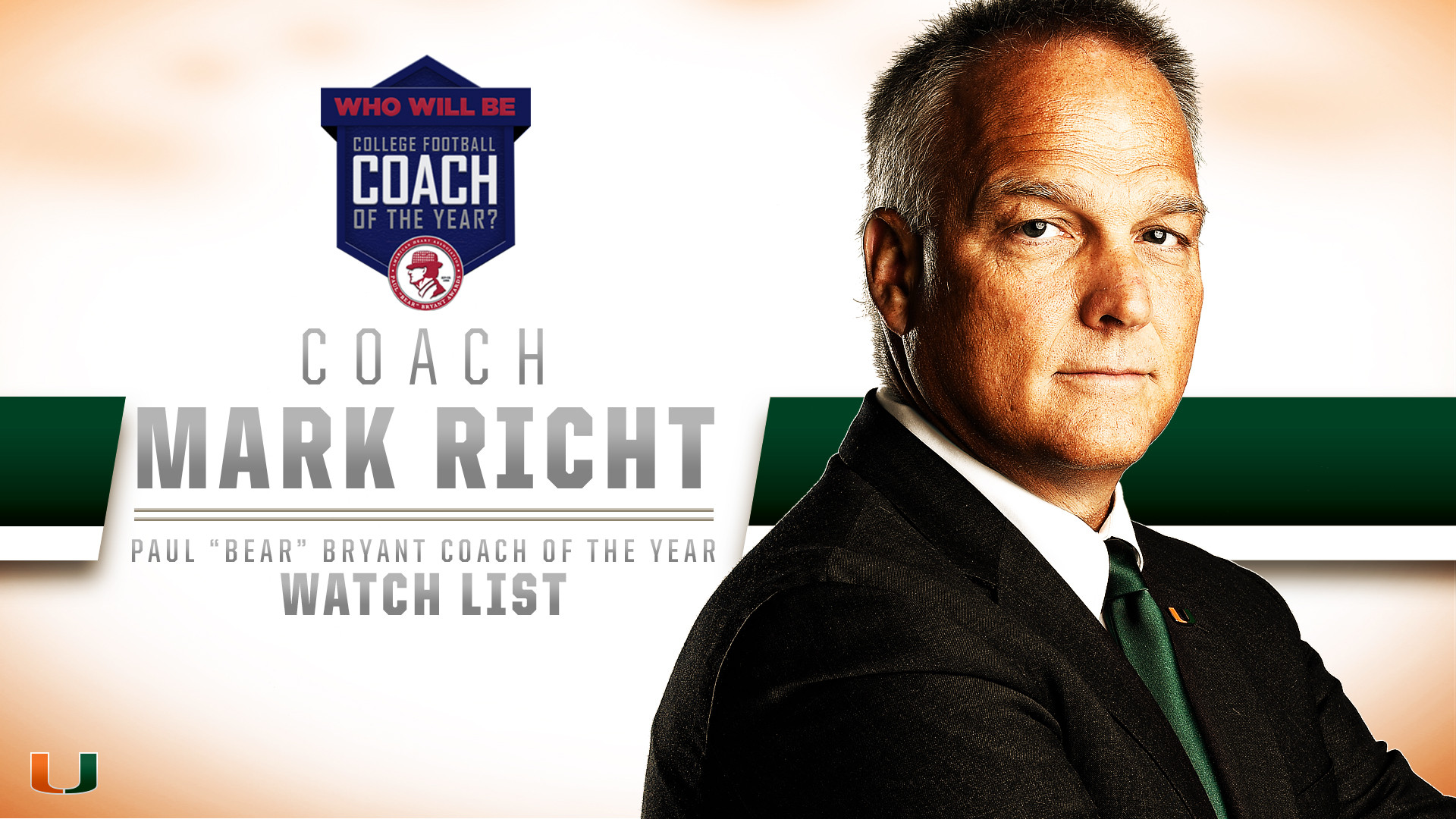 Richt Named to Paul "Bear" Bryant Award Watch List