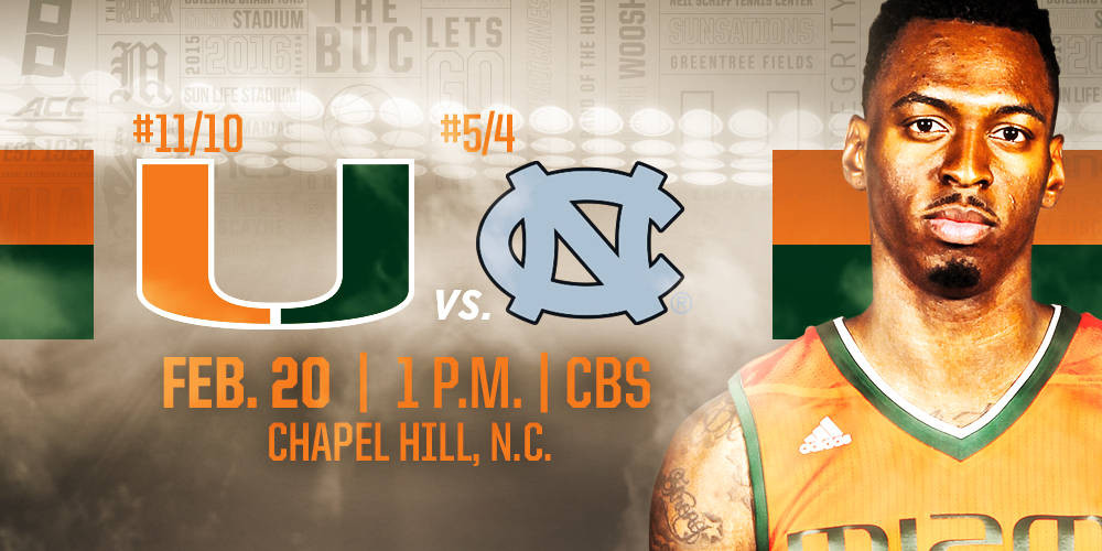 Game Day: Miami at North Carolina