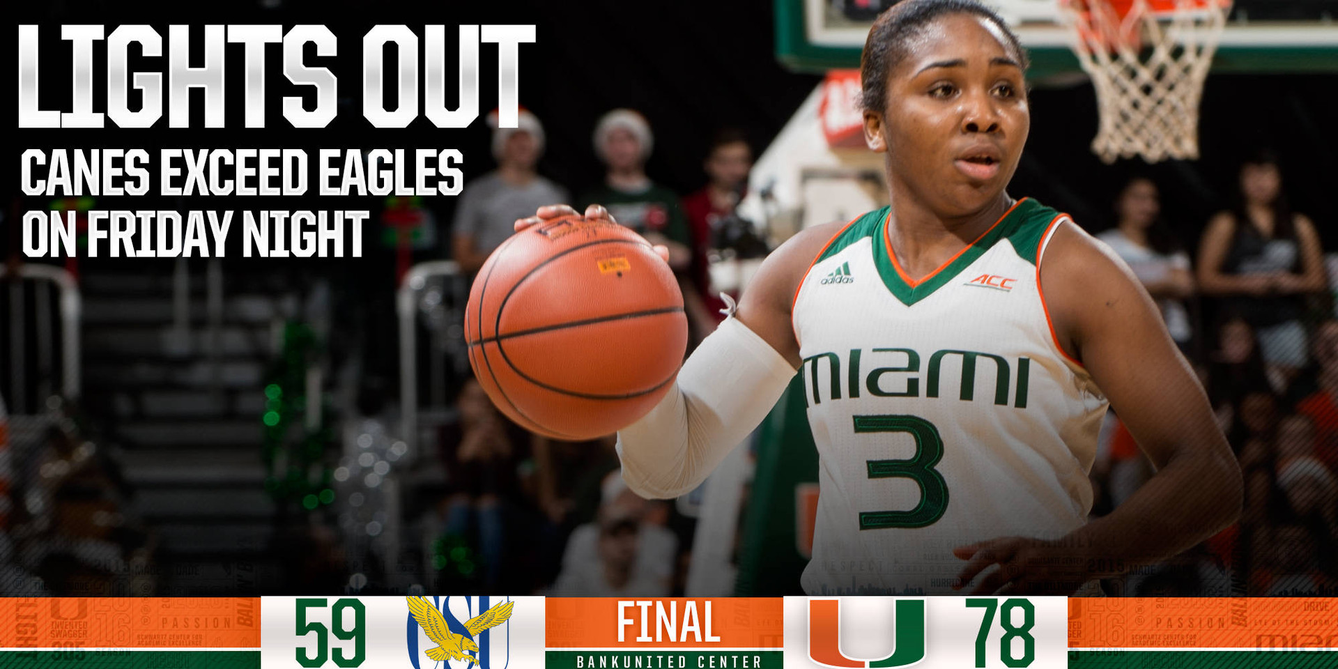 Lights Out: Canes Exceed Eagles on Friday Night