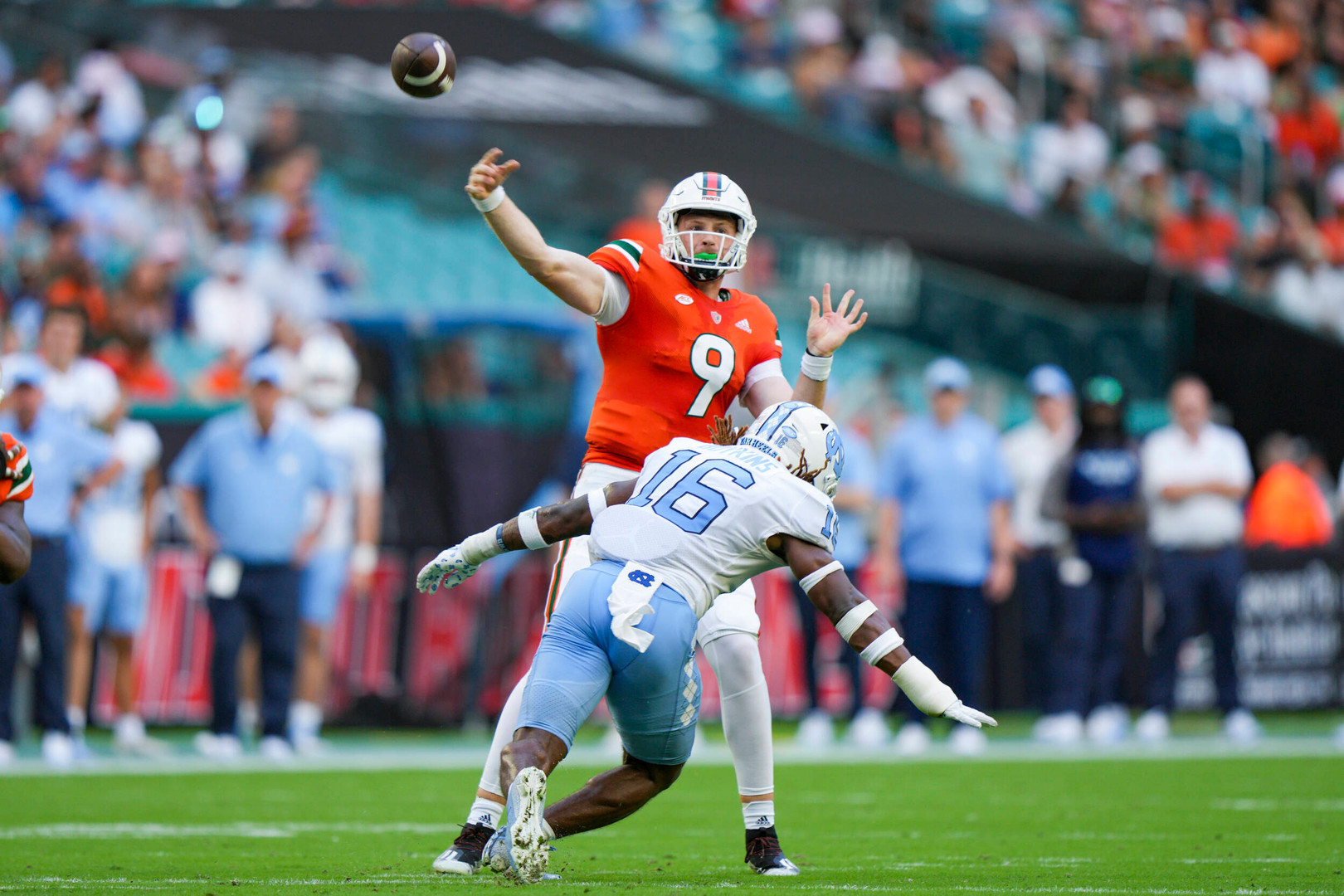 Canes Rally but Tar Heels Hang On for 27-24 Win