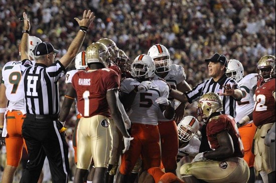 Mike James TOUCHDOWN -- 2011 Miami Hurricanes Football @ Florida State by J.C. CaneShooter Ridley