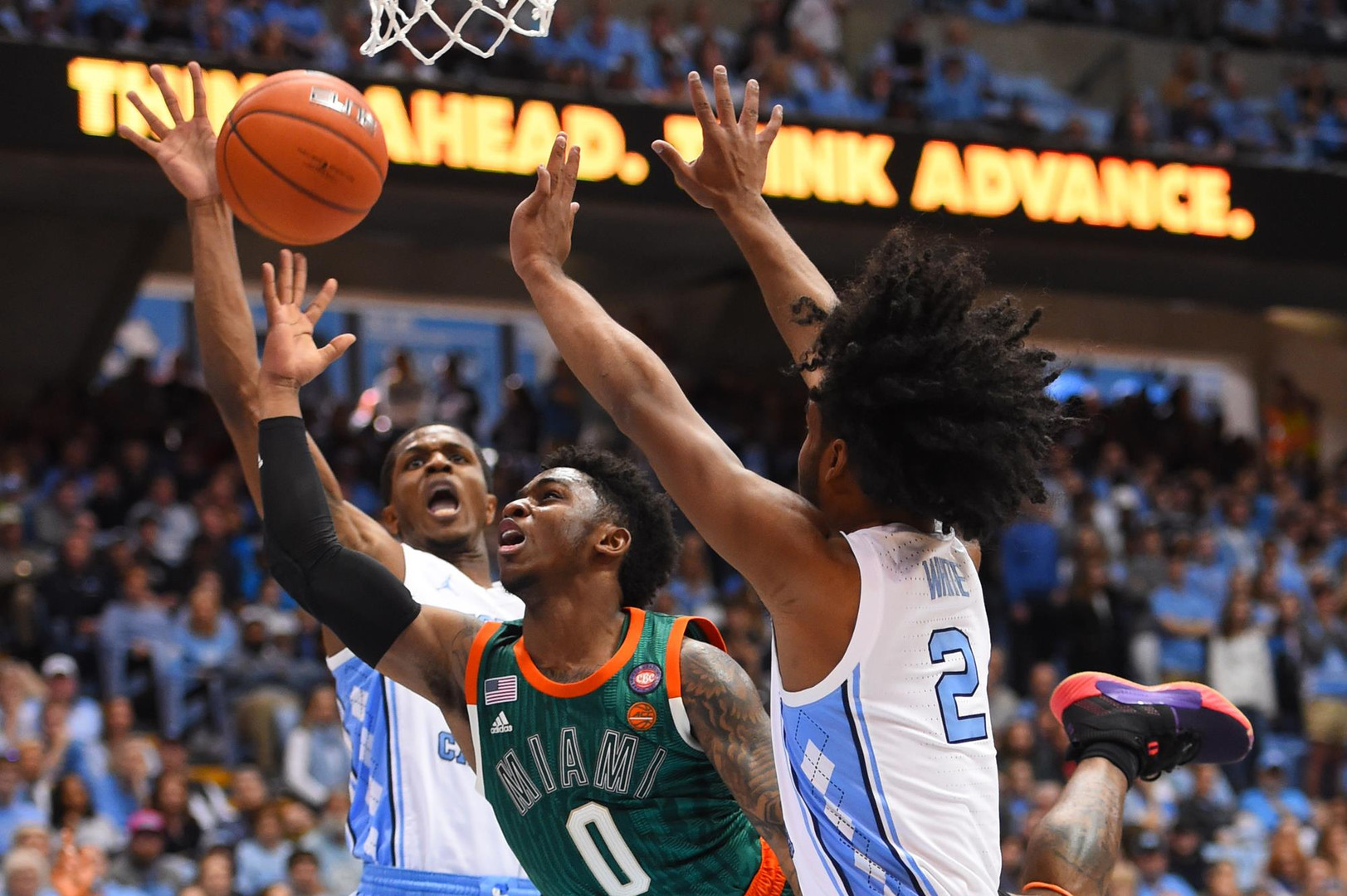 Hurricanes Lose OT Thriller at No. 8 UNC, 88-85
