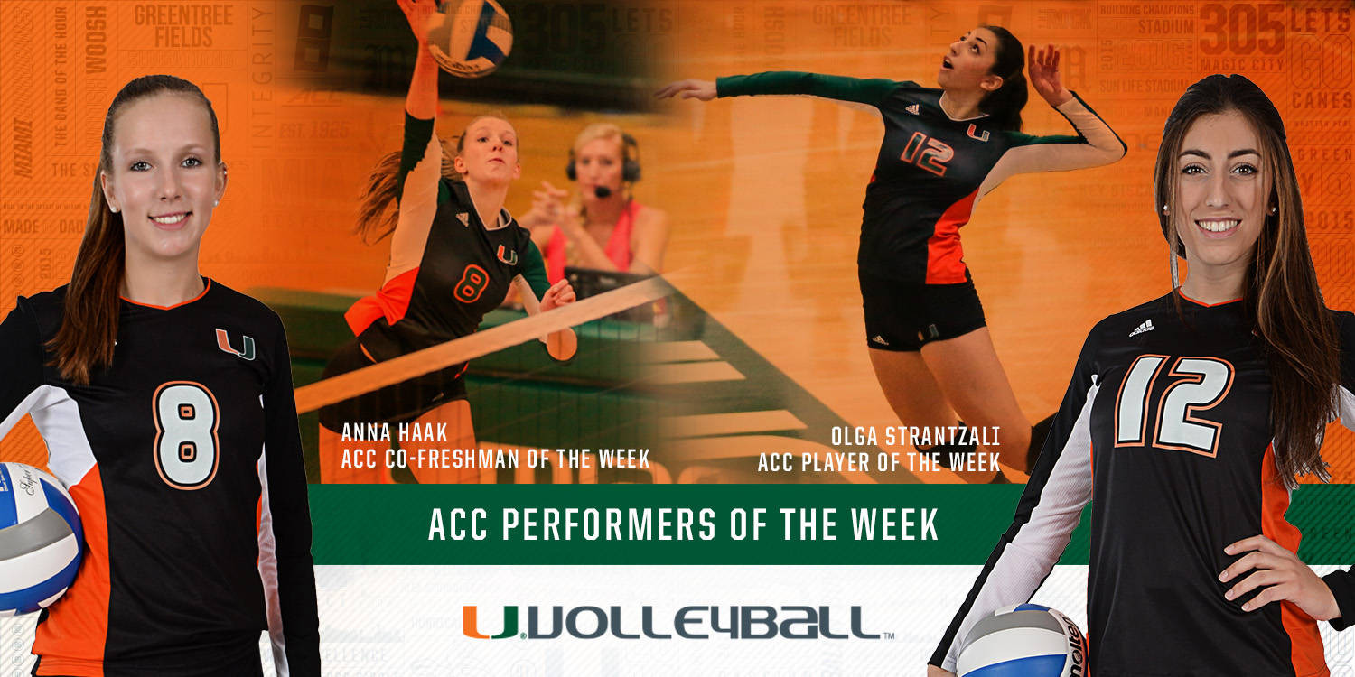Strantzali and Haak Win ACC Weekly Awards