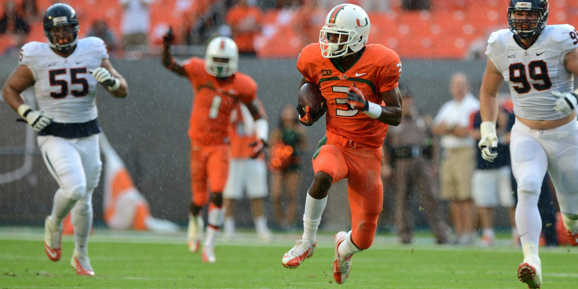 Game Story: Football Runs Past UVa, 45-26