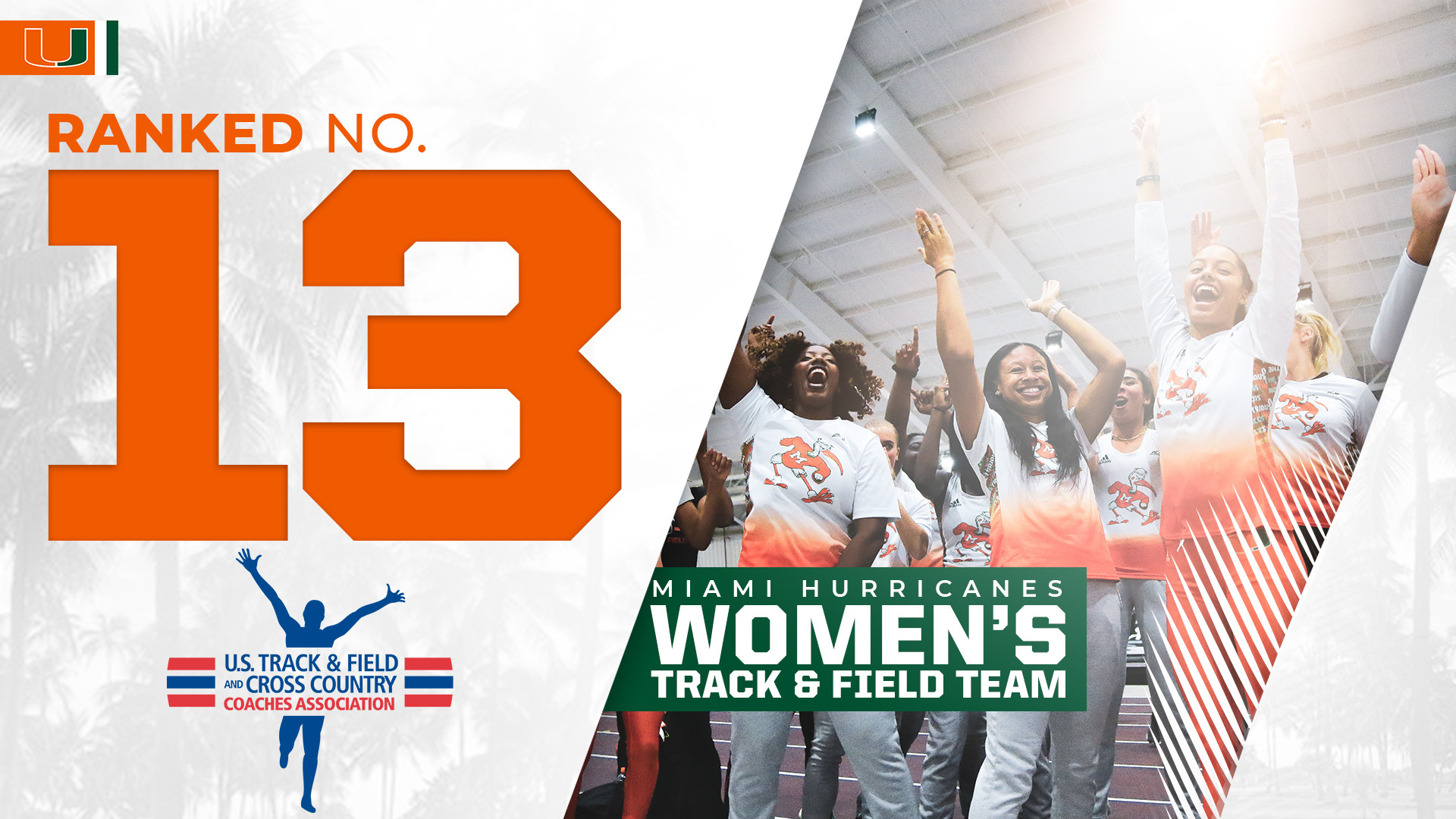 UM Women ACC Indoor Champions Ranked No. 13