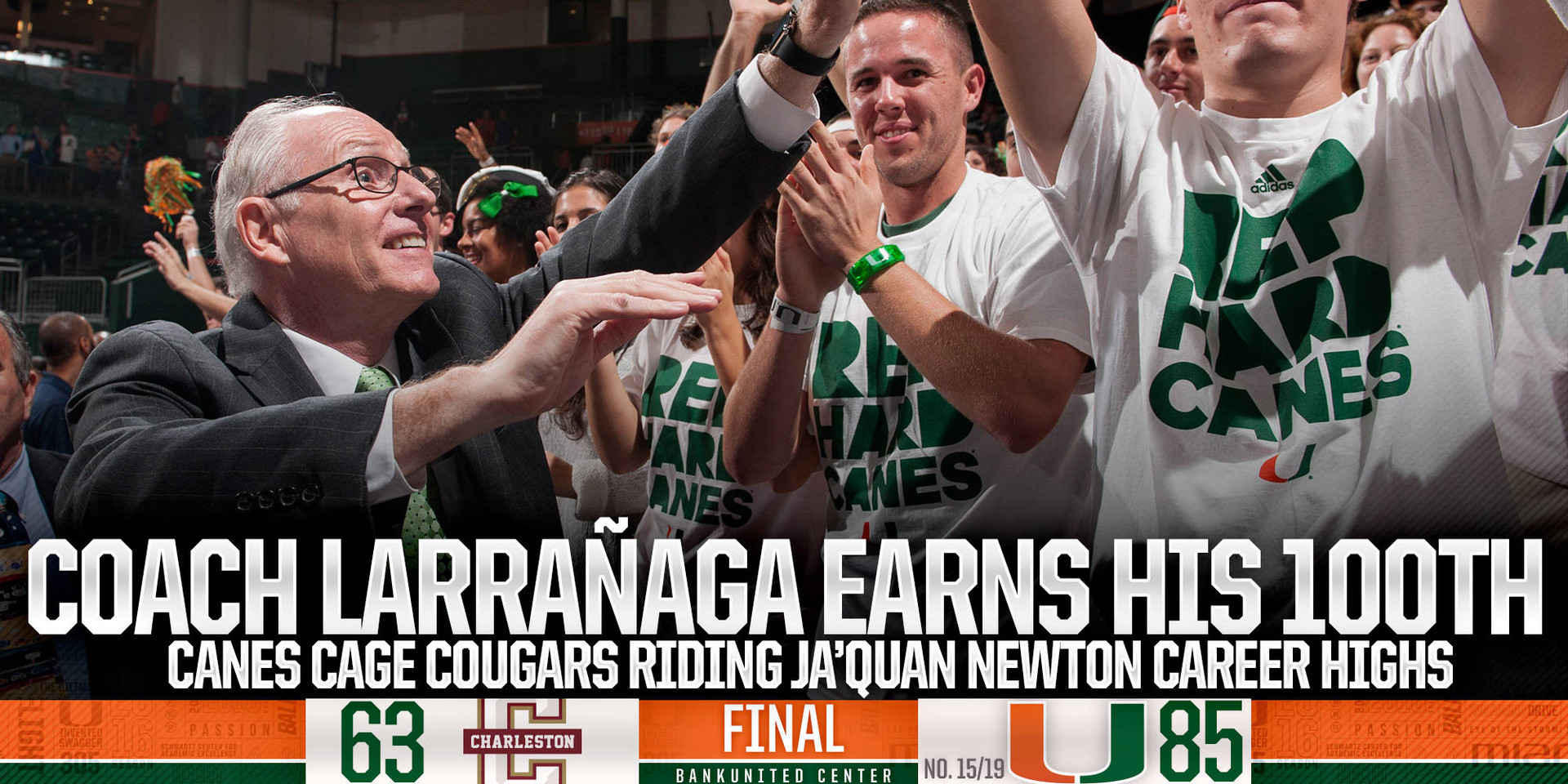 Newton's Career Day Helps Coach L Win #100