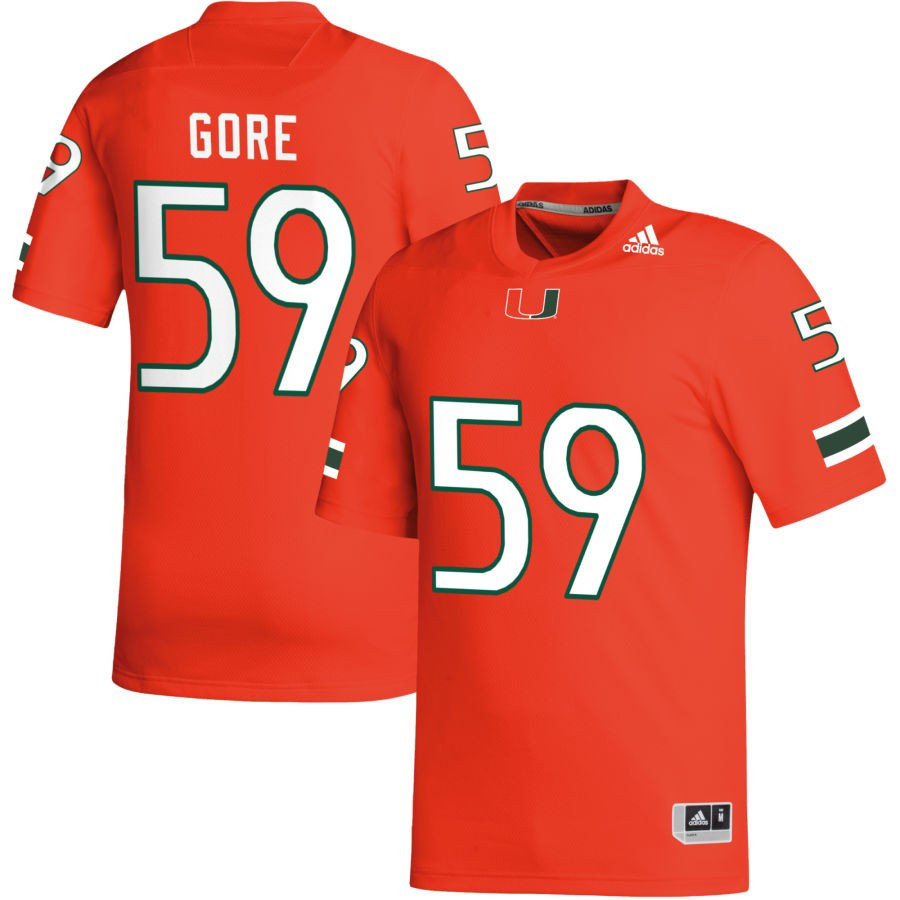 Men's adidas Orange Miami Hurricanes NIL Replica Football Jersey