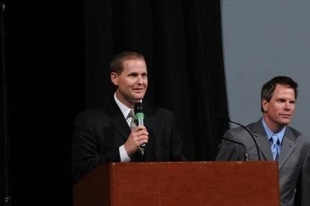 Kirby Hocutt addresing those in attendance