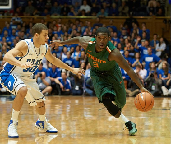 05 February 2012   Miami vs. Duke, from Cameron Indoor Stadium in Durham, NC.