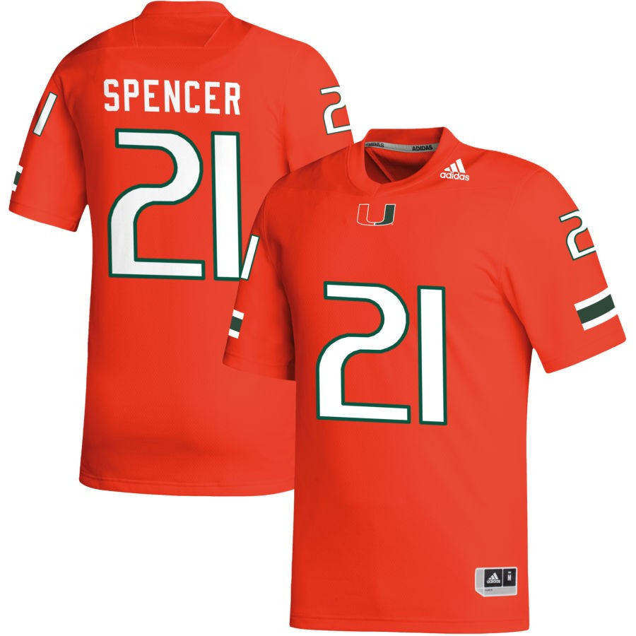 Men's adidas Orange Miami Hurricanes NIL Replica Football Jersey