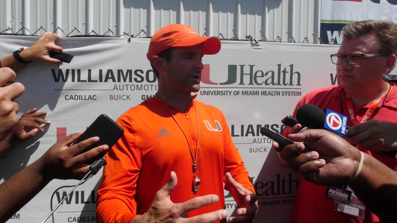 Manny Diaz | Post Practice Interview | 08.29.17
