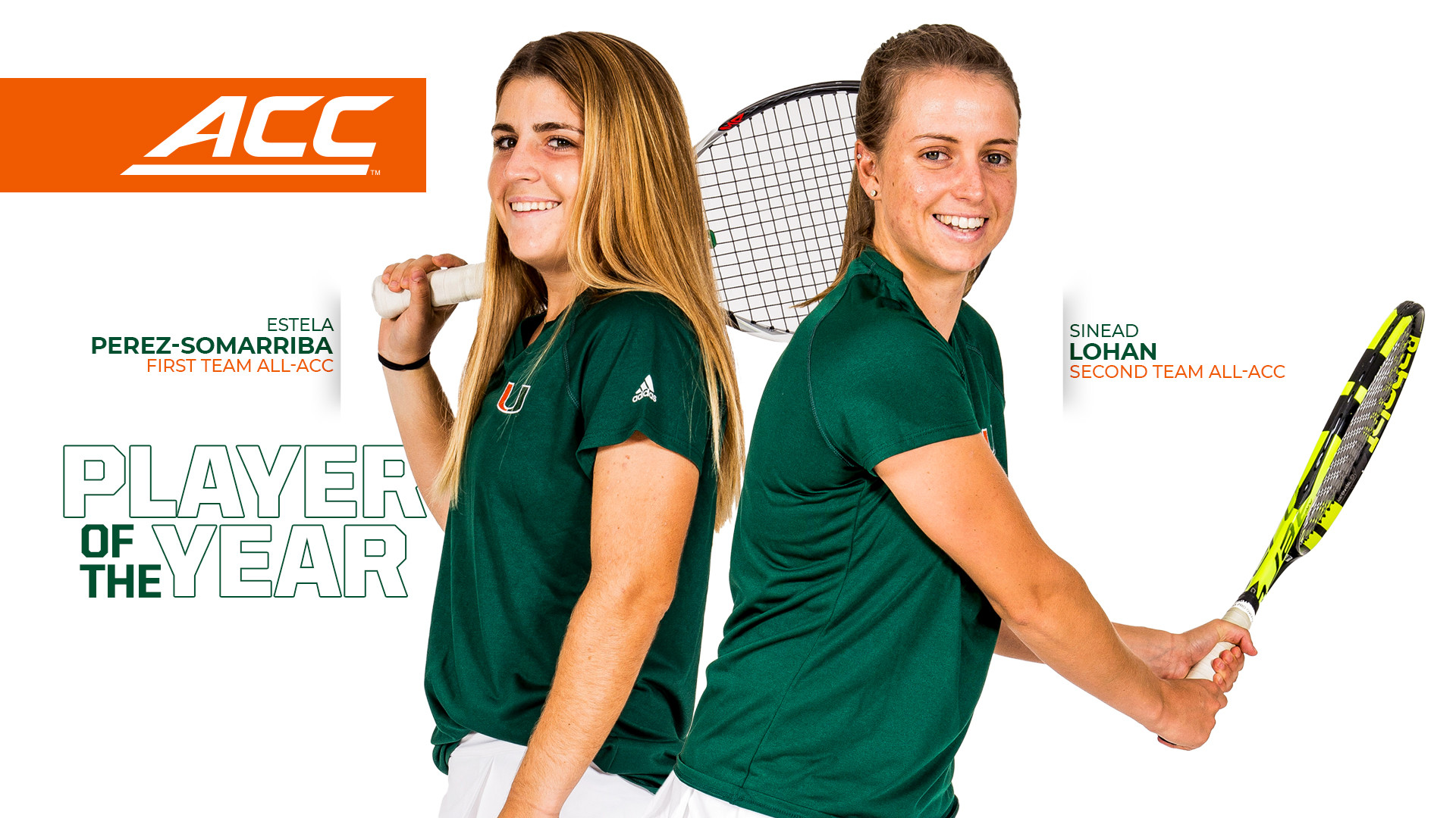 Perez-Somarriba Named ACC Player of the Year, Lohan All-ACC