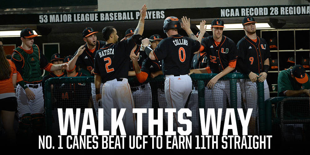 No. 1 Miami Tops UCF for 11th Straight Victory