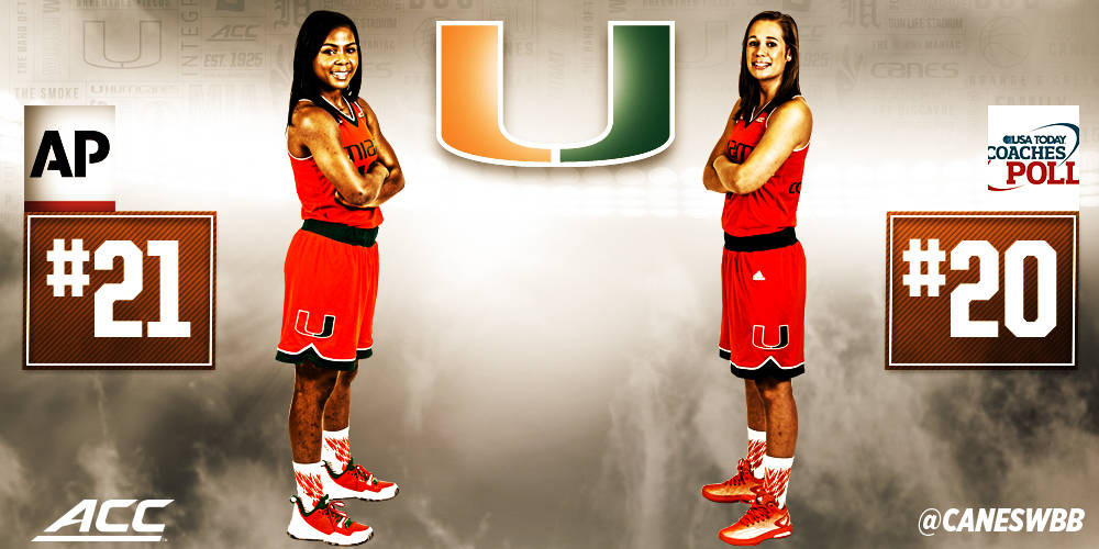 @CanesWBB Reenters Top 25 of Both Major Polls