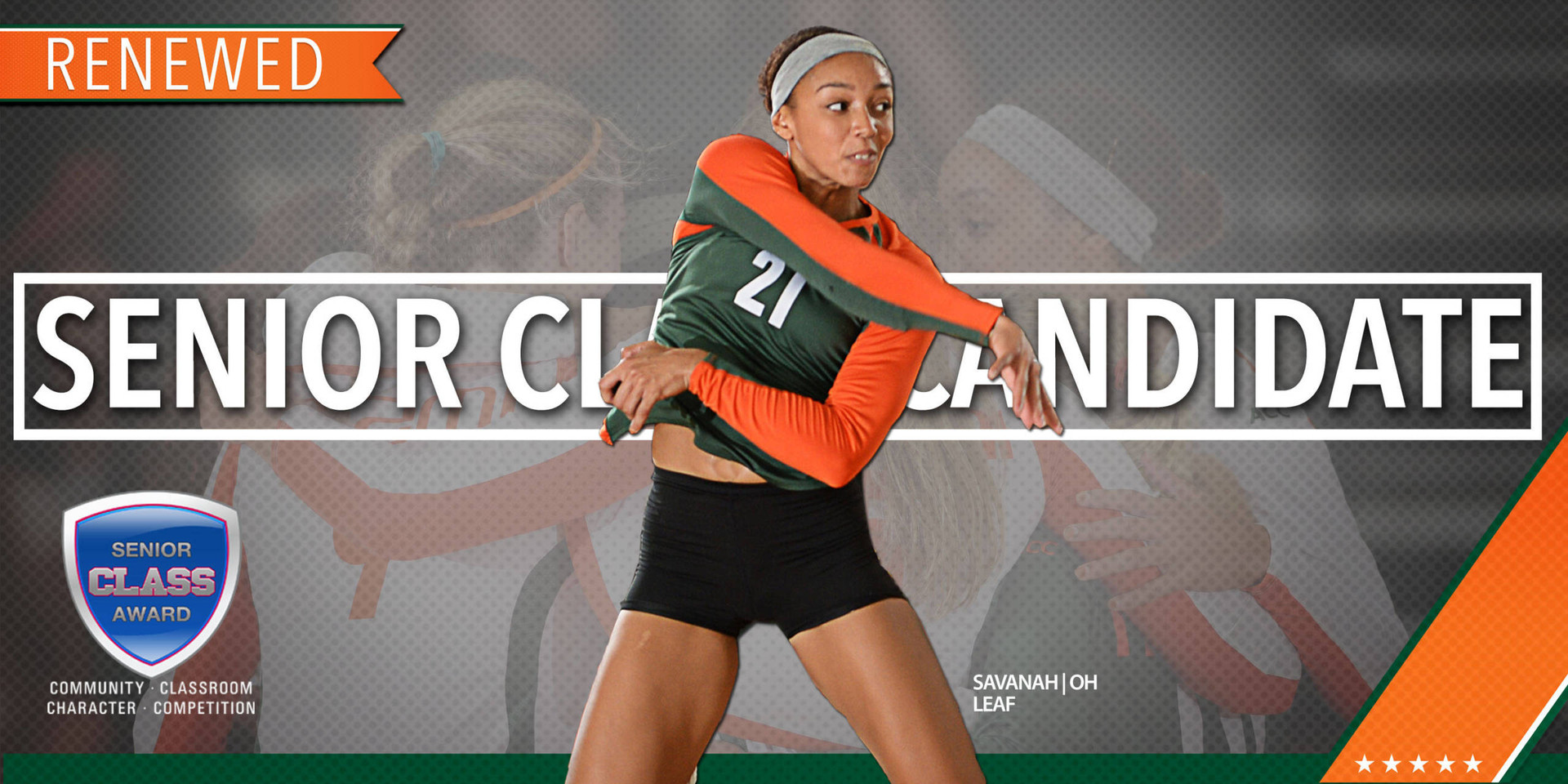 Savanah Leaf Named Senior CLASS Candidate