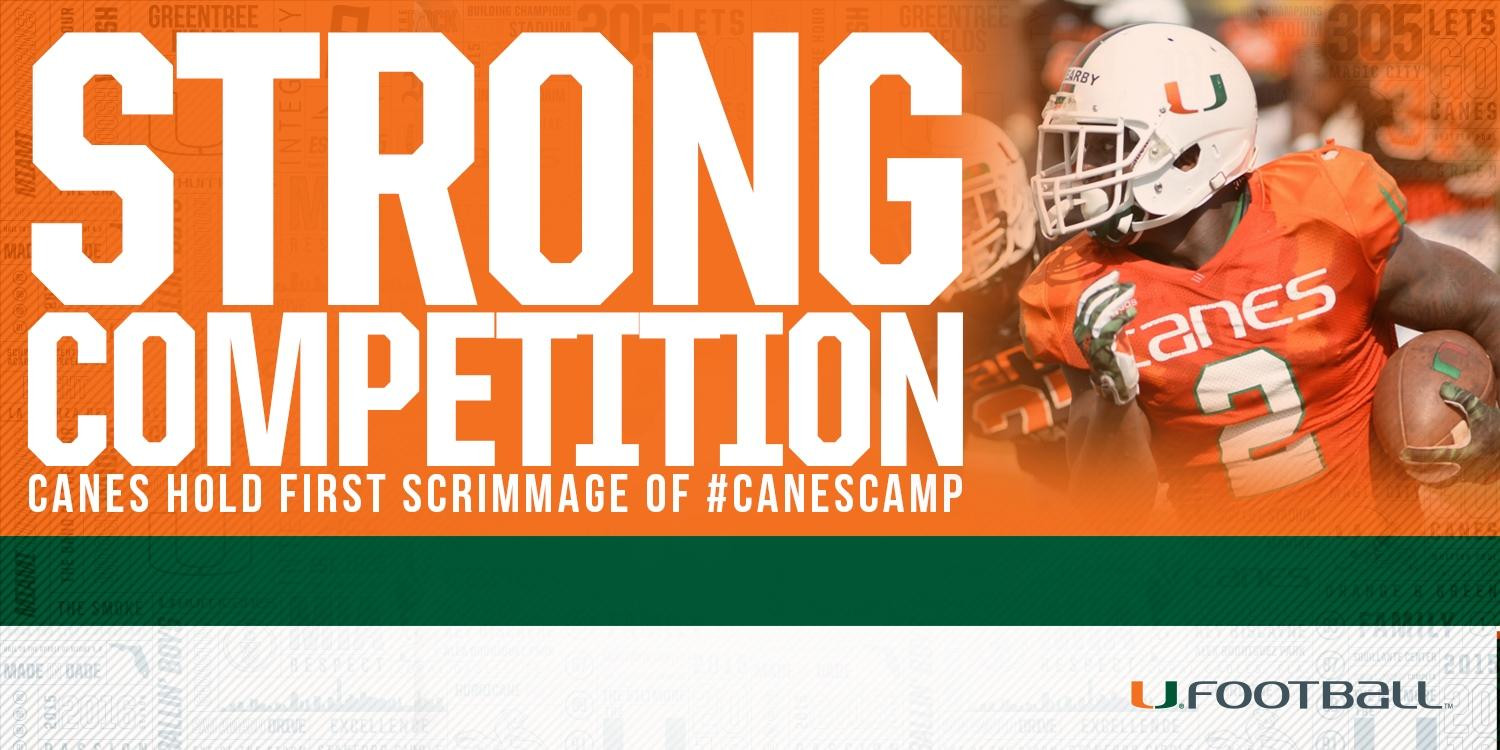 @CanesFootball Holds Scrimmage One at #CanesCamp