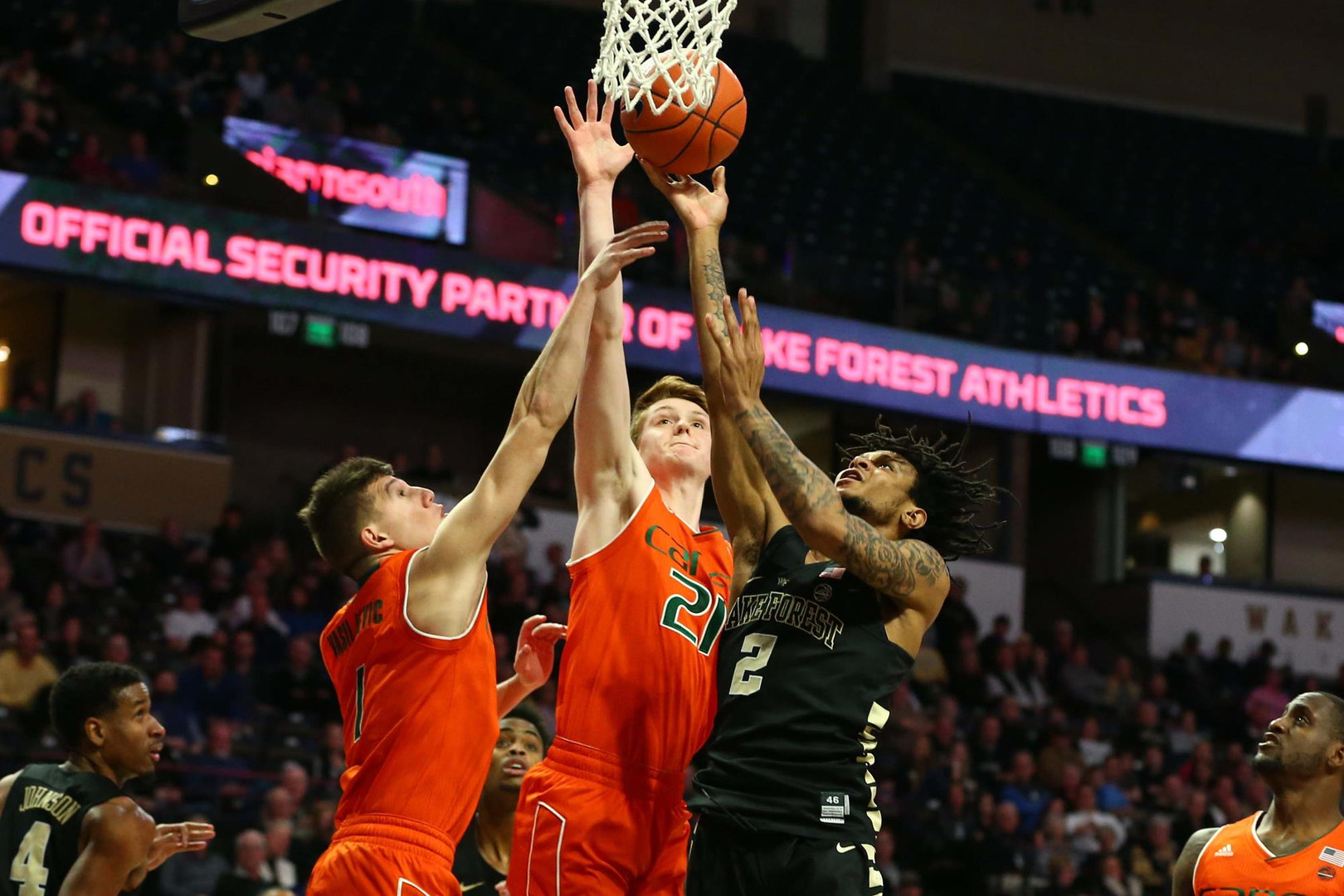 Canes Fall at Wake, 76-75