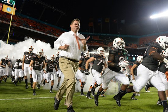 Al Golden and the University of Miami Hurricanes take on The Pittsburgh Panthers at Sun Life Stadium on November 29, 2014.  Photos by Steven & Matthew...