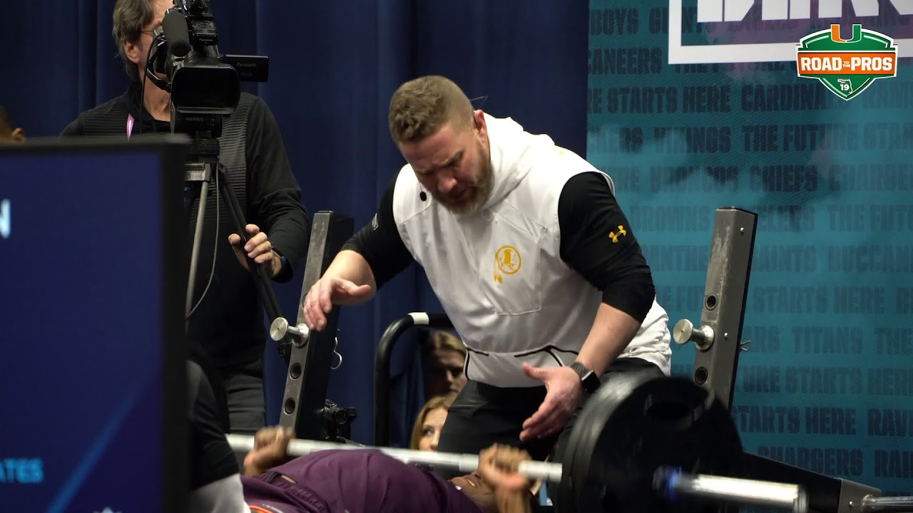 NFL Combine | Jaquan Johnson Bench Press | 3.3.19