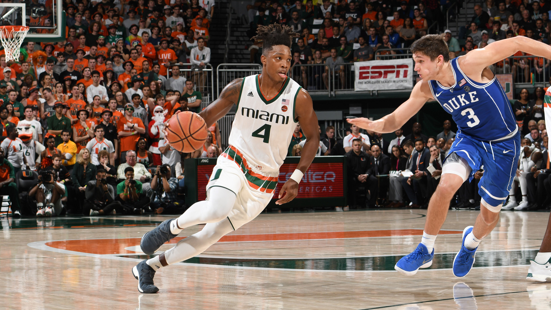 No. 25/23 Miami Falls to No. 5 Duke 83-75