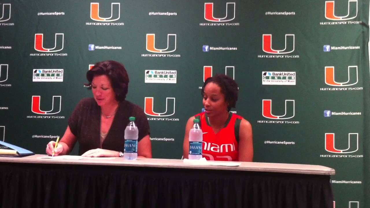 Katie Meier - Postgame Miami Holiday Tournament