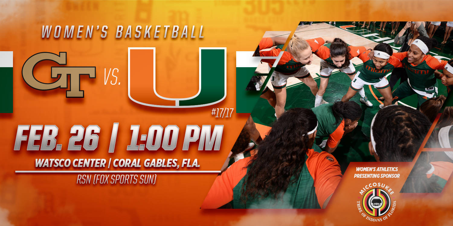 @CanesWBB Faces Georgia Tech on Senior Day