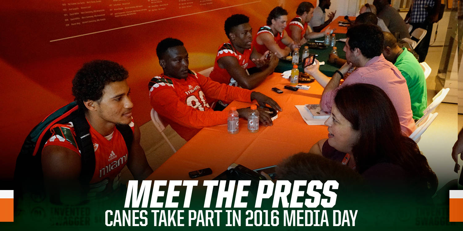 MEET THE PRESS: Canes Visit with The Media