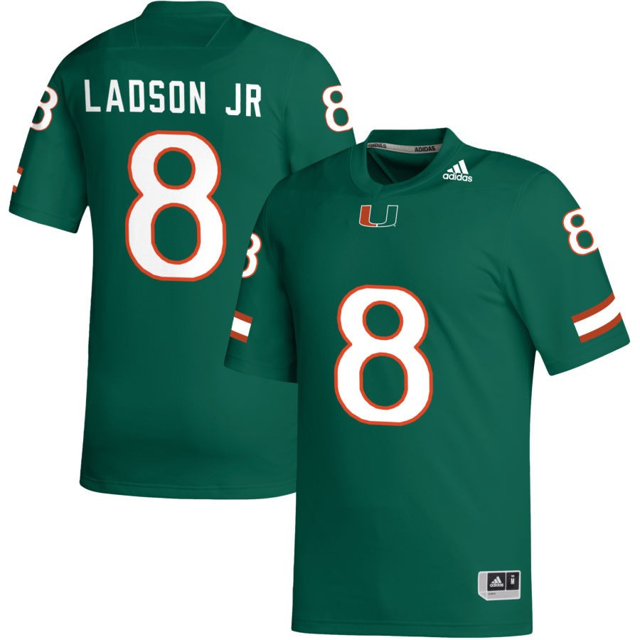 Men's adidas Green Miami Hurricanes NIL Replica Football Jersey