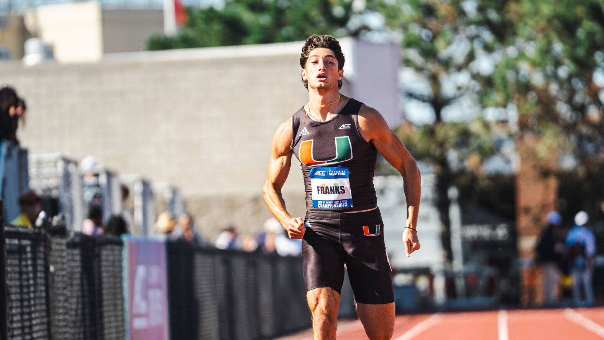 Franks Breaks School’s 200m Record on Day One of ACC Championships