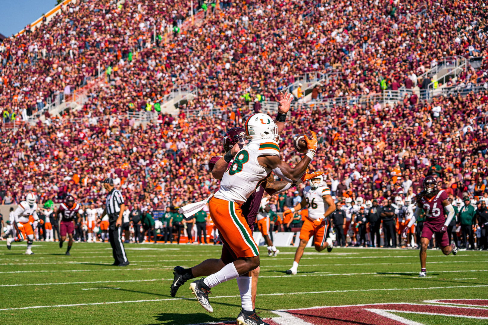 Photo Gallery: Canes Football at Virginia Tech