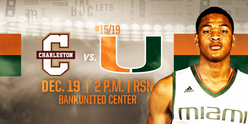 Game Day: Charleston at #15/19 Miami