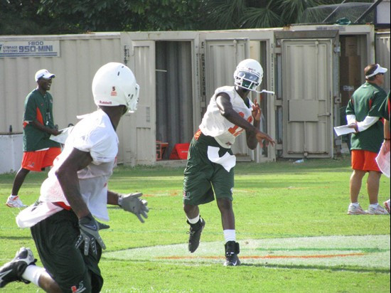 Jacory Harris at practice Sunday on the Greentree Practice Fields.